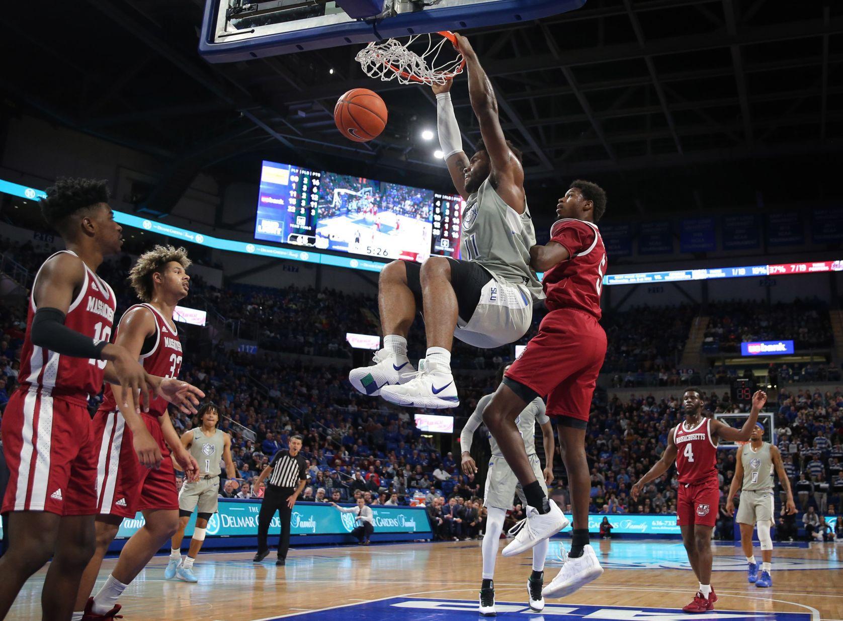 St. Louis University beats UMass 83-80 in overtime
